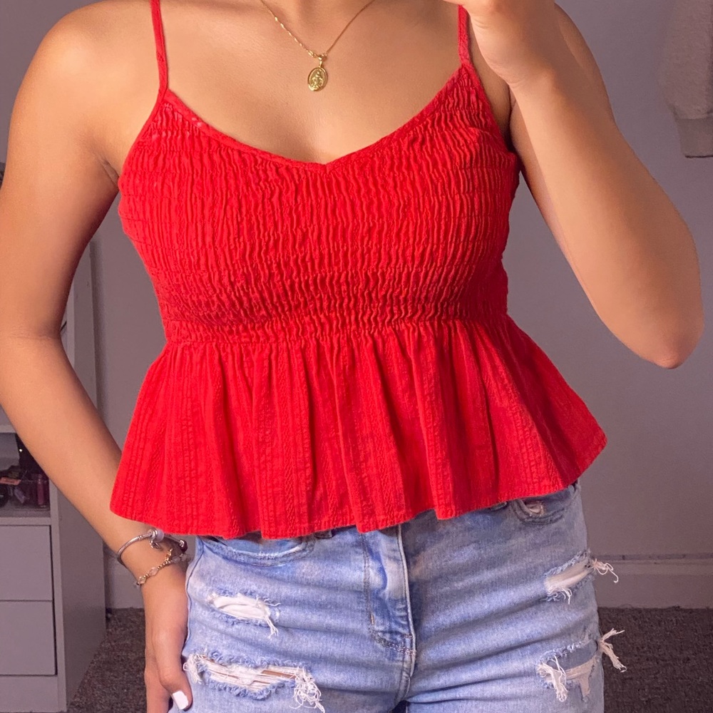 Shein red top Small